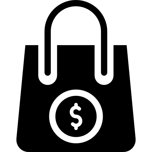 bolsa de la compra Vector Market Fill icono