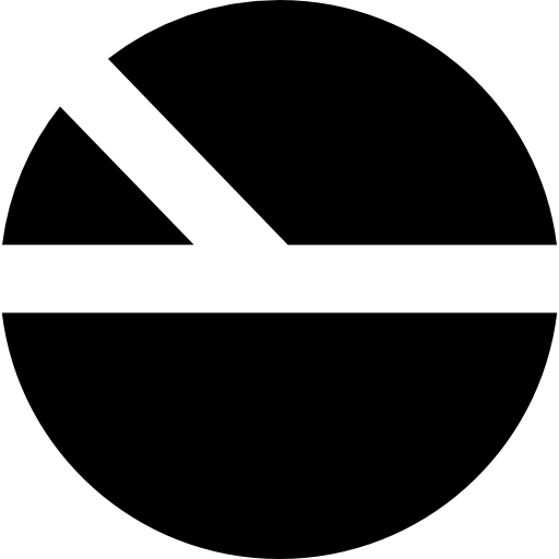 cirkeldiagram Vector Market Fill icoon