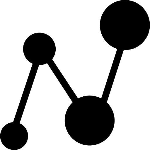 gráfico de linea Vector Market Fill icono
