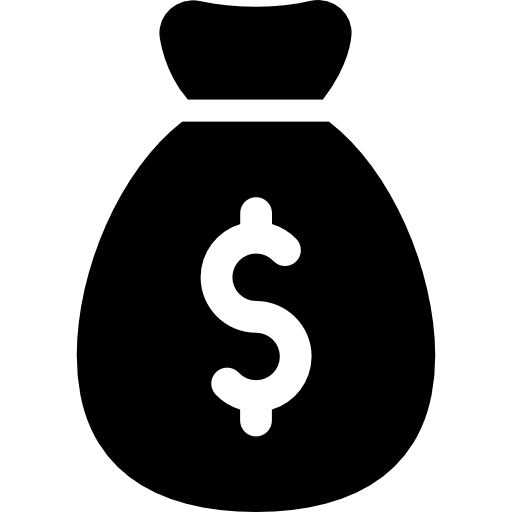bolsa de dinero Vector Market Fill icono