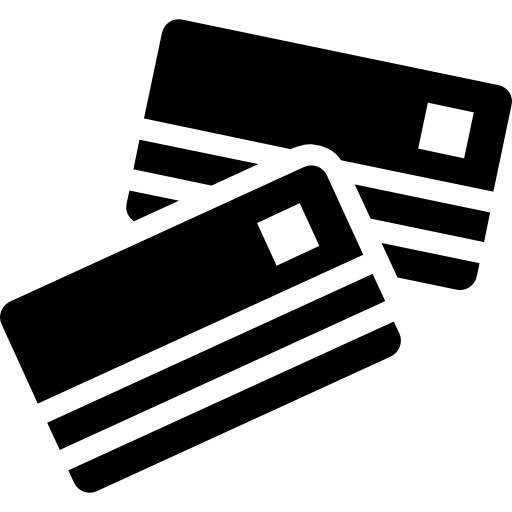 carta di credito Vector Market Fill icona