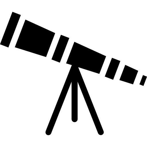 telescopio Vector Market Fill icono