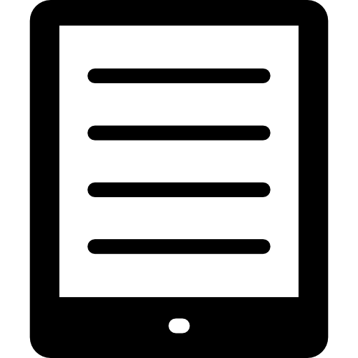 tableta Vector Market Fill icono