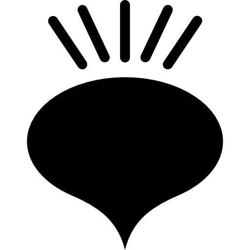 Turnip Vector Market Fill icon