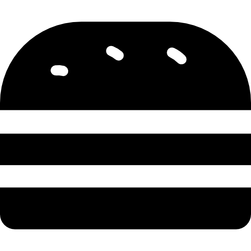 hamburger Vector Market Fill Icône