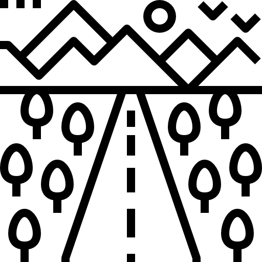 la carretera Becris Lineal icono