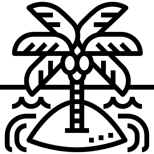 wyspa Becris Lineal ikona