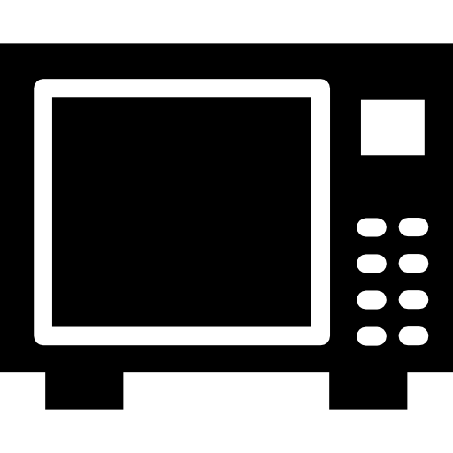 Microwave oven Vector Market Fill icon