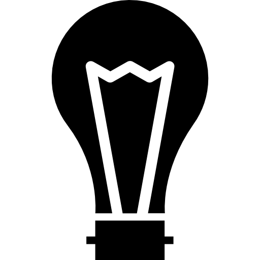 Light bulb Vector Market Fill icon