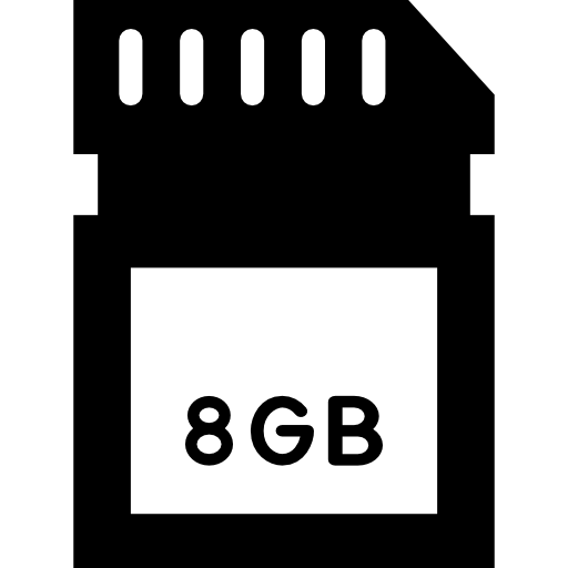 tarjeta de memoria Vector Market Fill icono