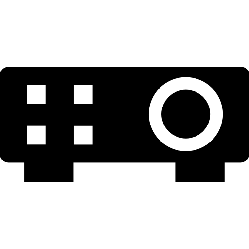 Projector Vector Market Fill icon