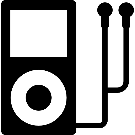 odtwarzacz muzyki Vector Market Fill ikona
