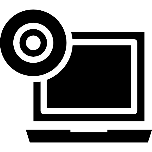 computer portatile Vector Market Fill icona