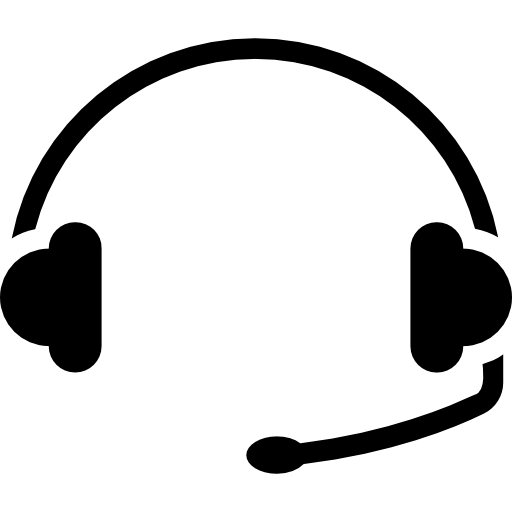 auriculares Vector Market Fill icono