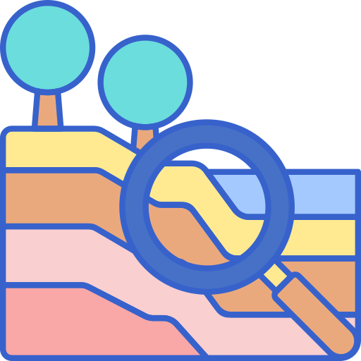 Geology Flaticons Lineal Color icon