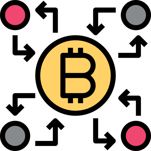 Bitcoin Noomtah Lineal color icono