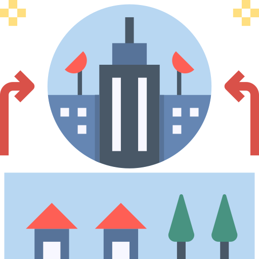 Urbanization Noomtah Flat icon