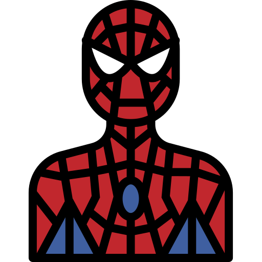 Hombre araña Winnievizence Lineal color icono
