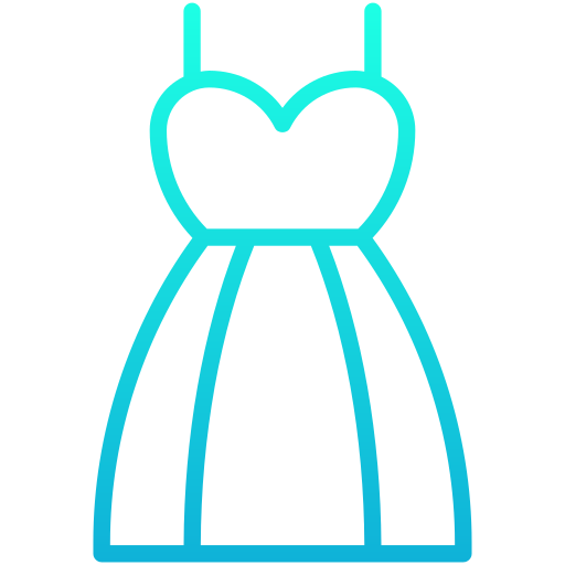 kobieca sukienka Generic gradient outline ikona