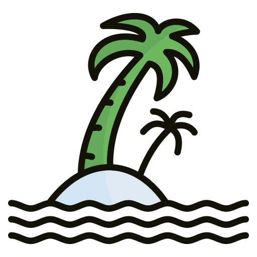 Islands Generic color lineal-color icon