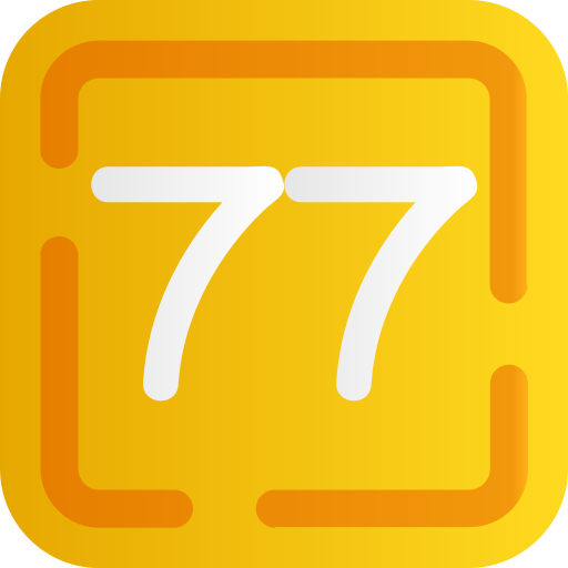 Seventy seven Generic gradient fill icon