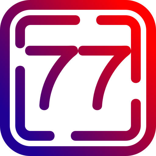 Seventy seven Generic gradient outline icon