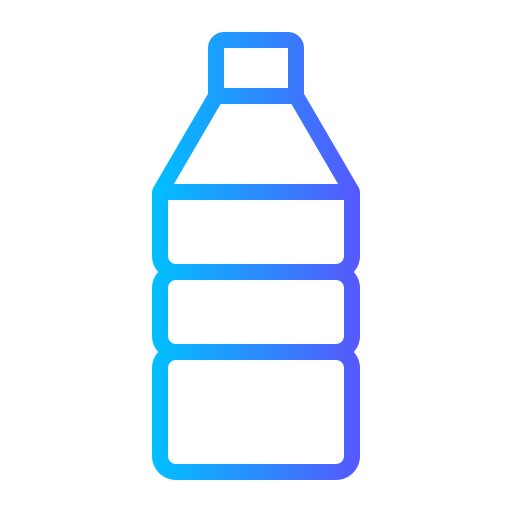 bottiglia d'acqua Generic gradient outline icona