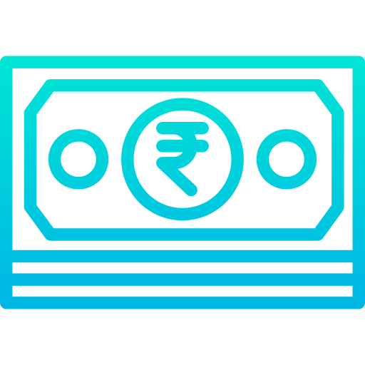 Рупии Kiranshastry Gradient иконка