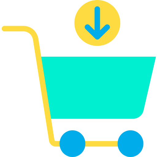 wózek sklepowy Kiranshastry Flat ikona