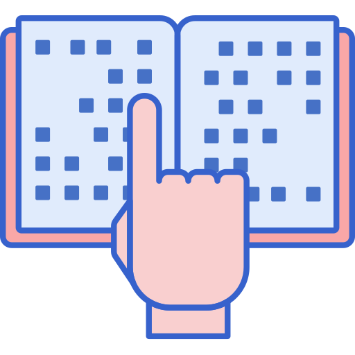 Braille Flaticons Lineal Color icon