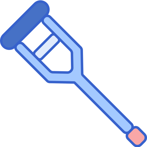 Crutch Flaticons Lineal Color icon