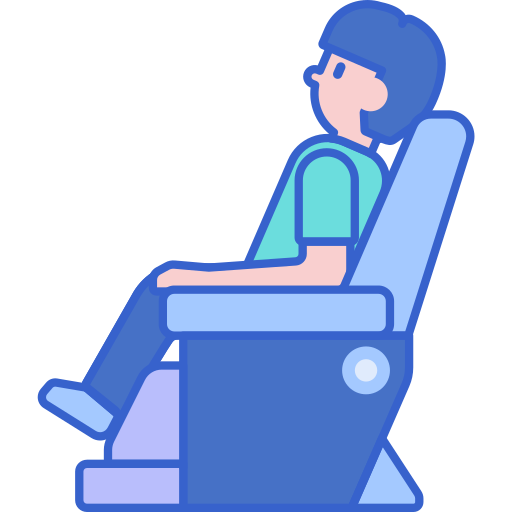 Massage chair Flaticons Lineal Color icon