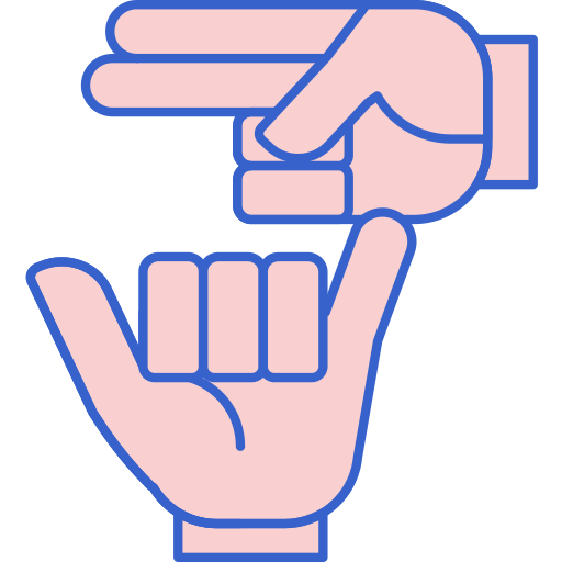 Sign language Flaticons Lineal Color icon
