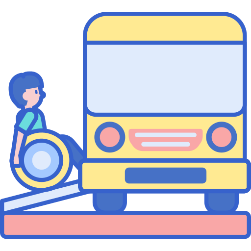 bus Flaticons Lineal Color icon