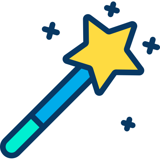 Magic wand Kiranshastry Lineal Color icon