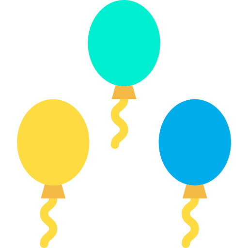 ballonnen Kiranshastry Flat icoon