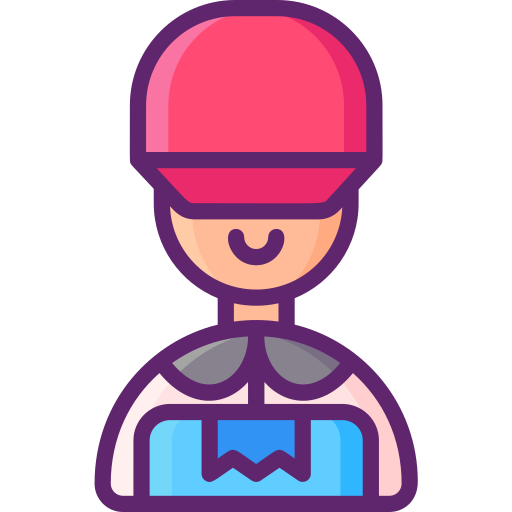 Delivery man Flaticons Lineal Color icon