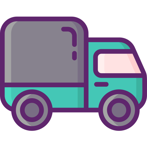 Delivery truck Flaticons Lineal Color icon
