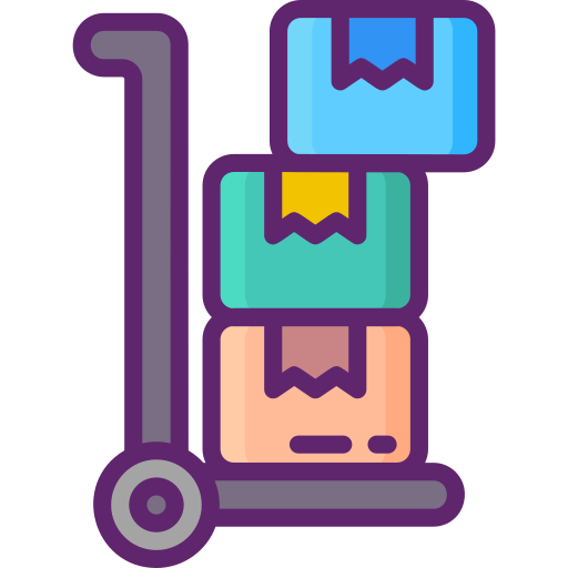 Trolley Flaticons Lineal Color icon