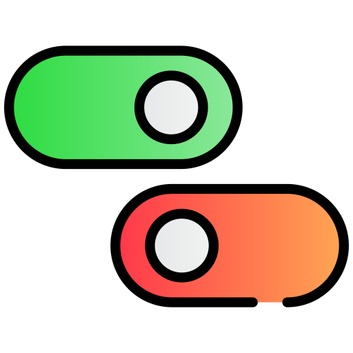 bouton marche/arrêt Generic gradient lineal-color Icône