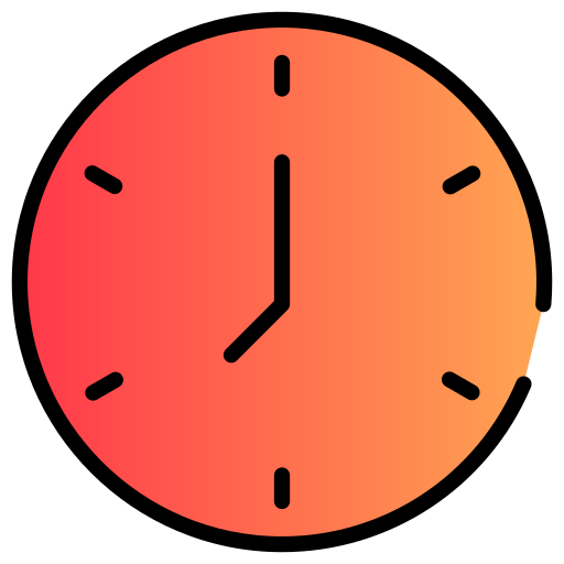 horloge Generic gradient lineal-color Icône