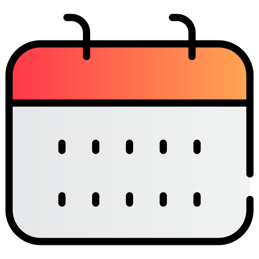 kalendarz Generic gradient lineal-color ikona