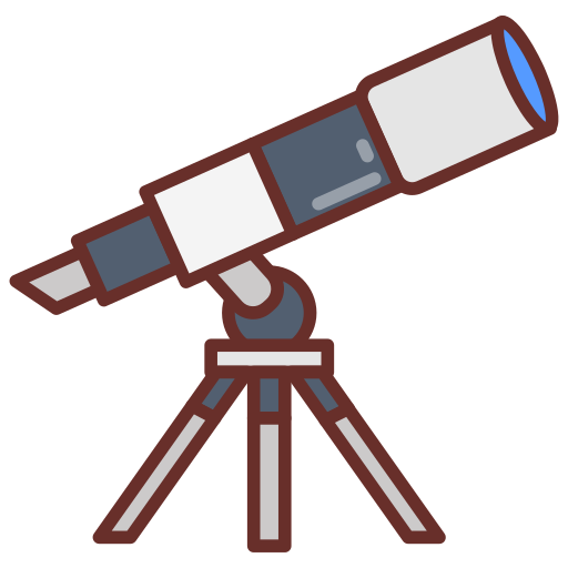 télescope Generic color lineal-color Icône