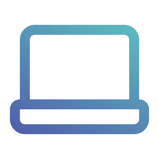 computadora portátil Generic gradient outline icono