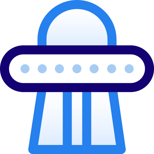 Ufo Basic Faded Lineal Gradient icon