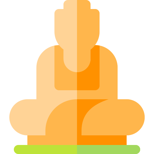 grote boeddha van thailand Basic Rounded Flat icoon