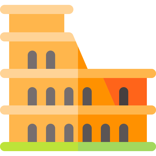 coliseu Basic Rounded Flat Ícone