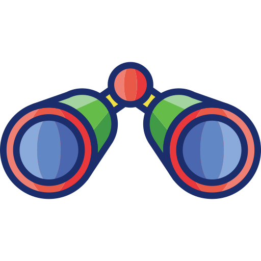 双眼鏡 Flaticons Lineal Color icon