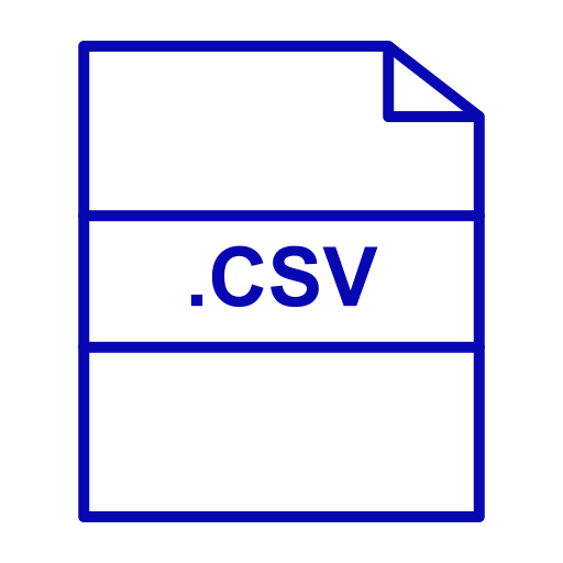 csv Generic color outline Ícone