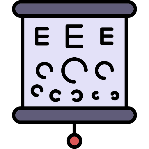 Eye test Generic color lineal-color icon